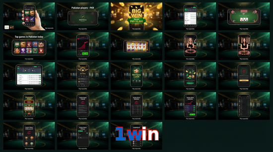 Main screen of 1Win bet page for PK players