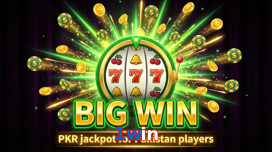 Big win animation on 1Win slot game
